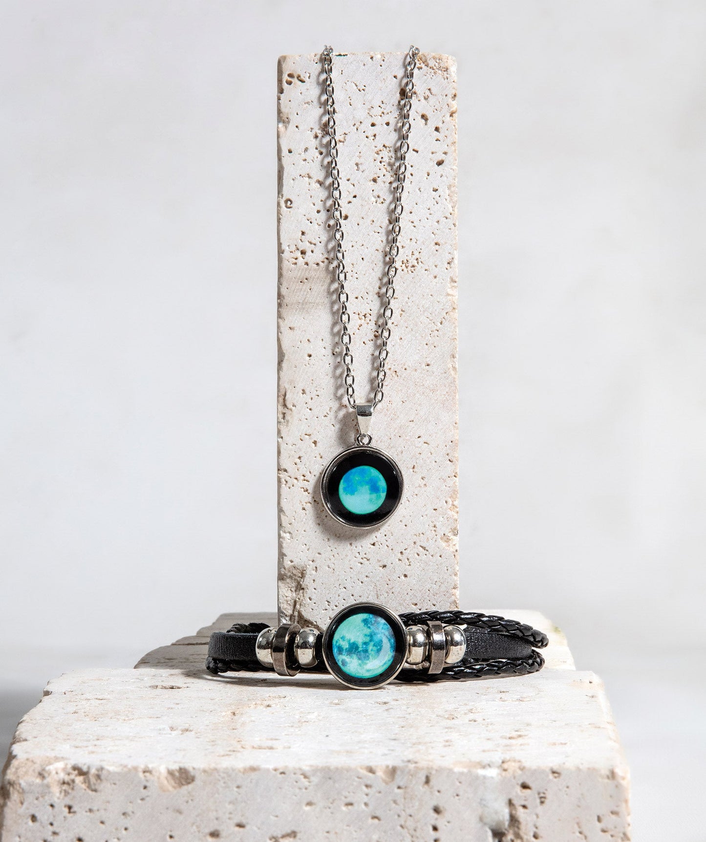 Bundle of Blue Brace + Blue Pendant