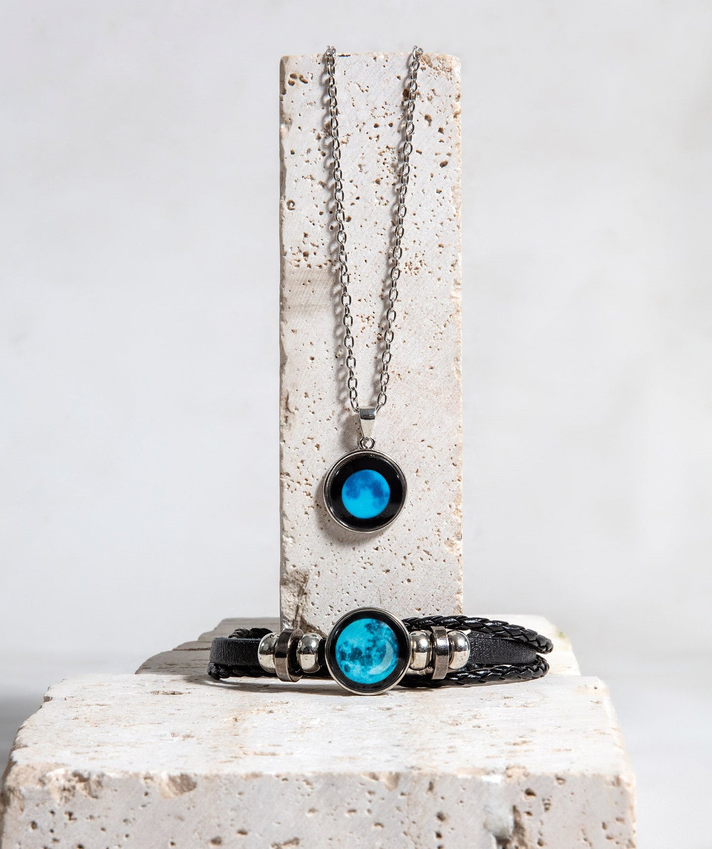 Bundle of Blue Brace + Blue Pendant