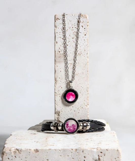 Bundle of Pink Brace + Pink Pendant